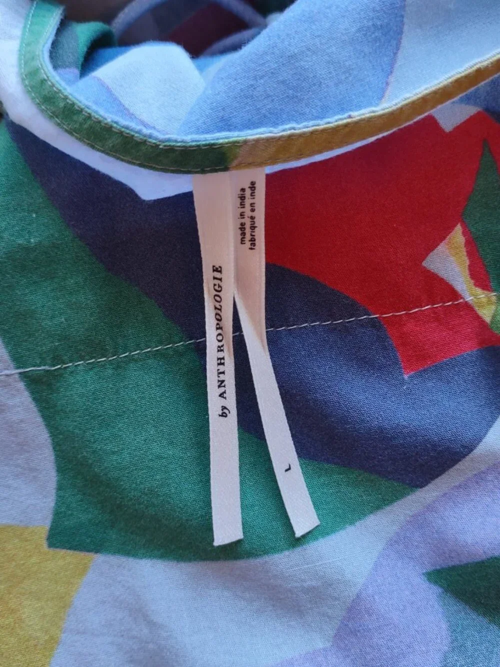 Anthropologie Ruffled Seaside Mini Dress Sz Large Sleeveless Beach Boho Summer - Picture 9 of 10